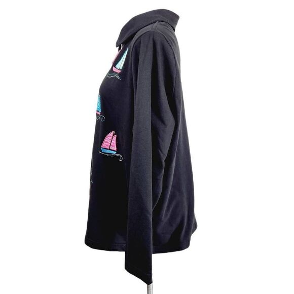 Breckenridge woman sailboat jacket black Size 2xl - Picture 2 of 6